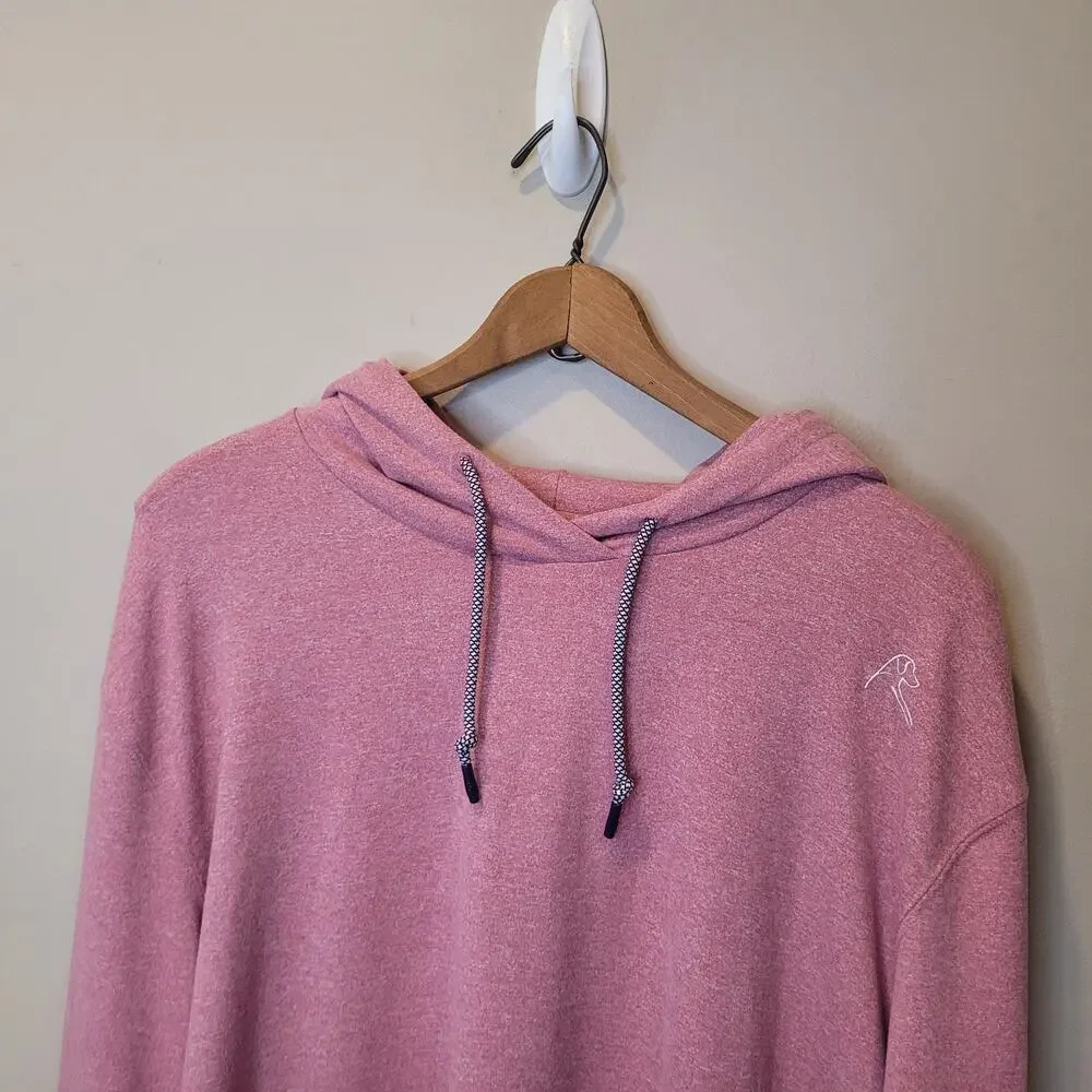 Rhoback Mens Heathered Red Hesi Performance Hoodie Pullover Size XXL Athleisure